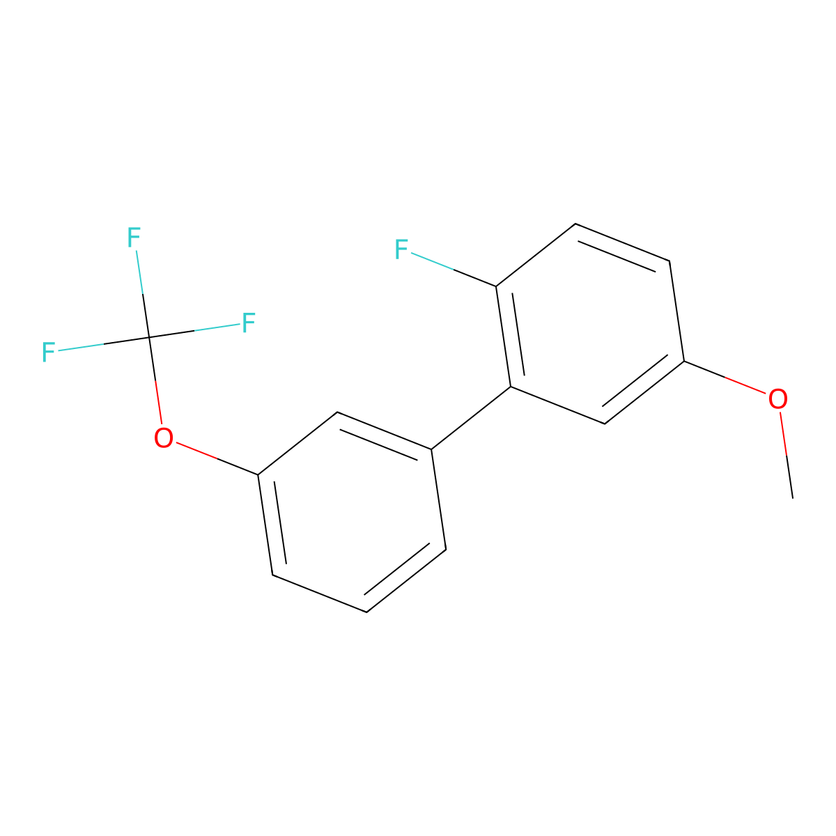 2-Fluoro-5-methoxy-3'-(trifluoromethoxy)biphenyl molecular structure, CAS 1261864-39-4