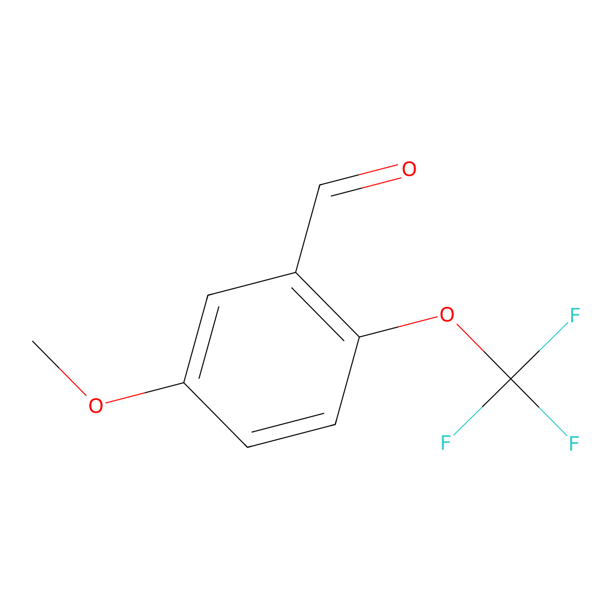5-Methoxy-2-(trifluoromethoxy)benzaldehyde molecular structure, CAS 1261865-44-4