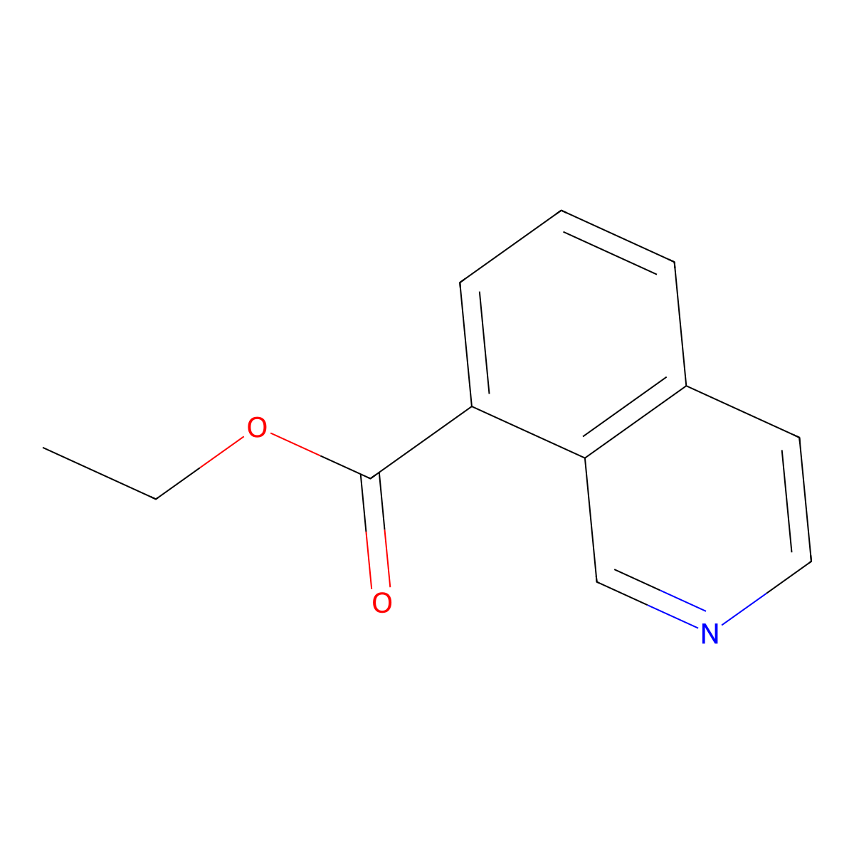 Ethyl isoquinoline-8-carboxylate molecular structure, CAS 1261871-20-8