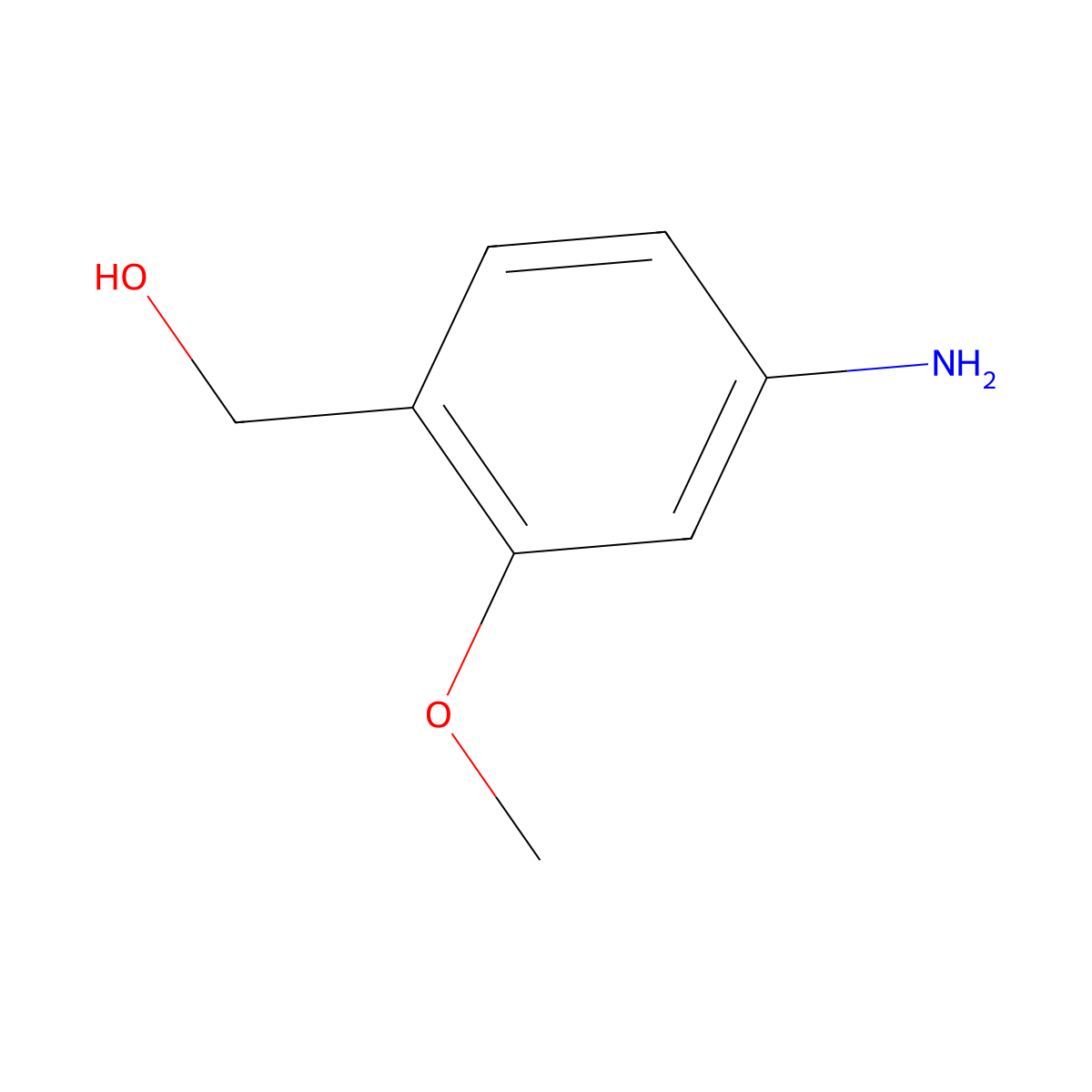 (4-Amino-2-methoxyphenyl)methanol molecular structure, CAS 1261873-18-0