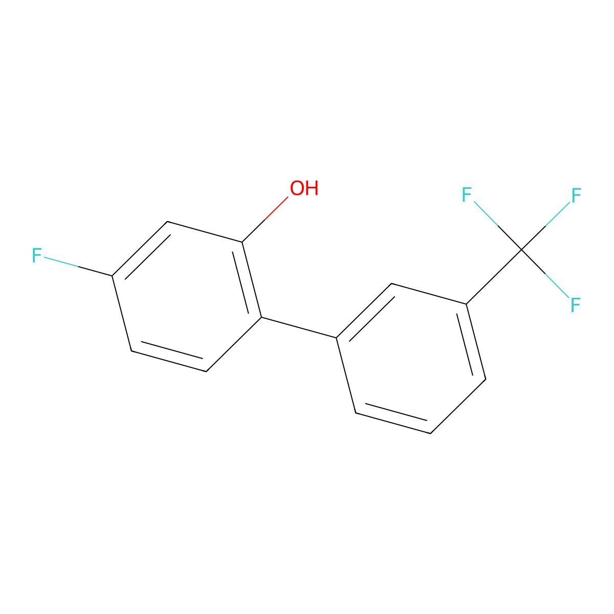 4-Fluoro-3'-(trifluoromethyl)[1,1'-biphenyl]-2-ol molecular structure, CAS 1261877-14-8
