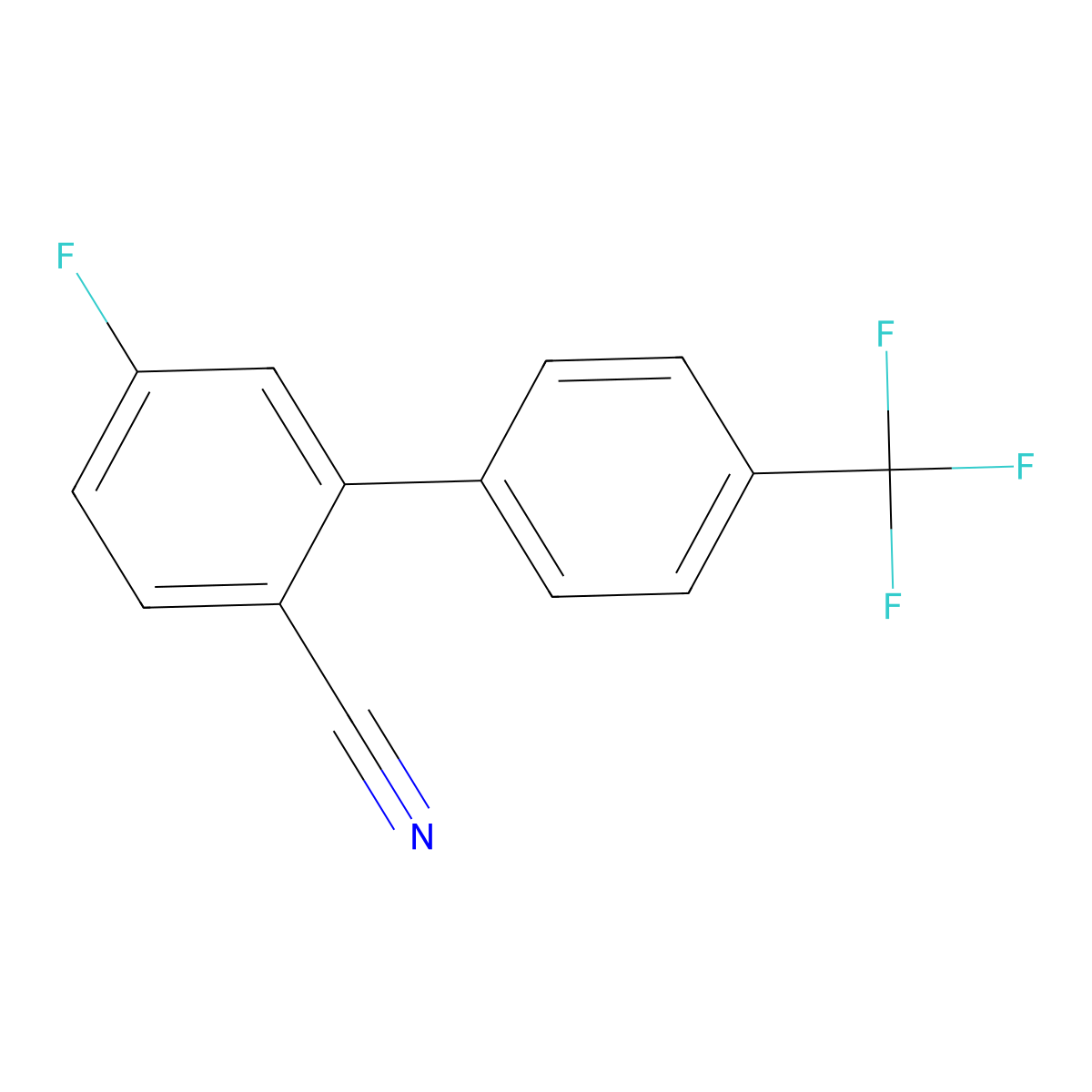 5-Fluoro-4'-(trifluoromethyl)biphenyl-2-carbonitrile molecular structure, CAS 1261878-50-5