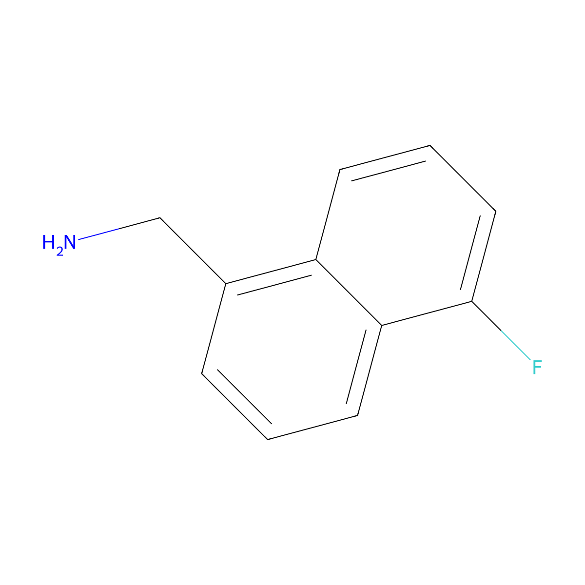 1-(Aminomethyl)-5-fluoronaphthalene molecular structure, CAS 1261880-95-8