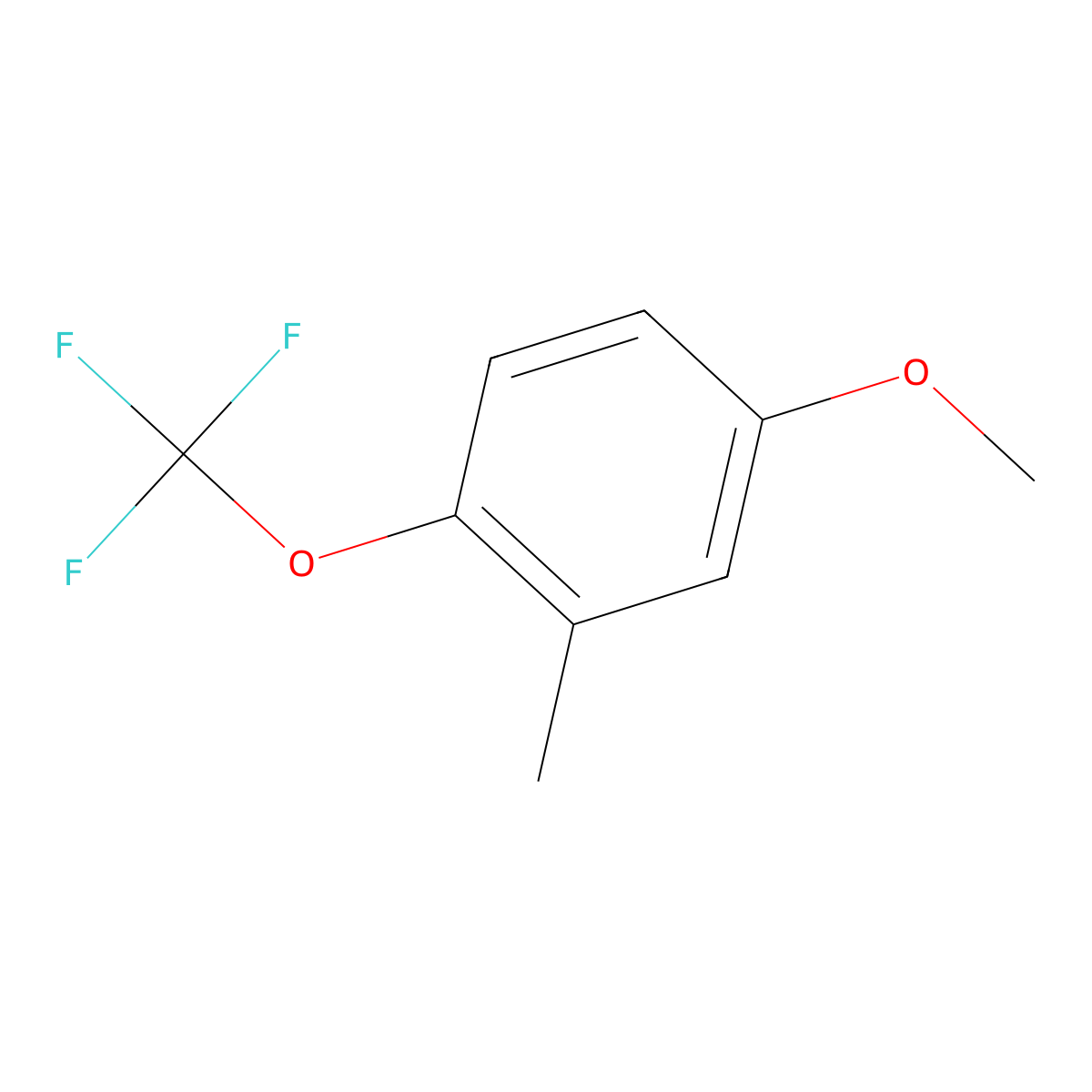4-Methoxy-2-methyl-1-(trifluoromethoxy)benzene molecular structure, CAS 1261881-42-8