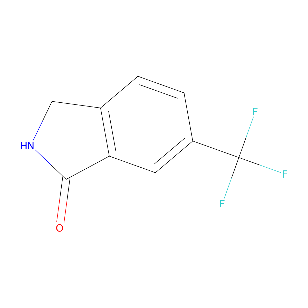 6-(Trifluoromethyl)isoindolin-1-one molecular structure, CAS 1261883-04-8