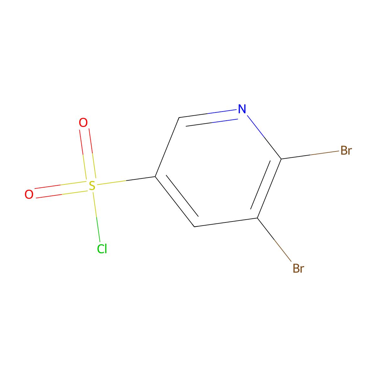 2,3-Dibromopyridine-5-sulfonyl chloride molecular structure, CAS 1261883-41-3