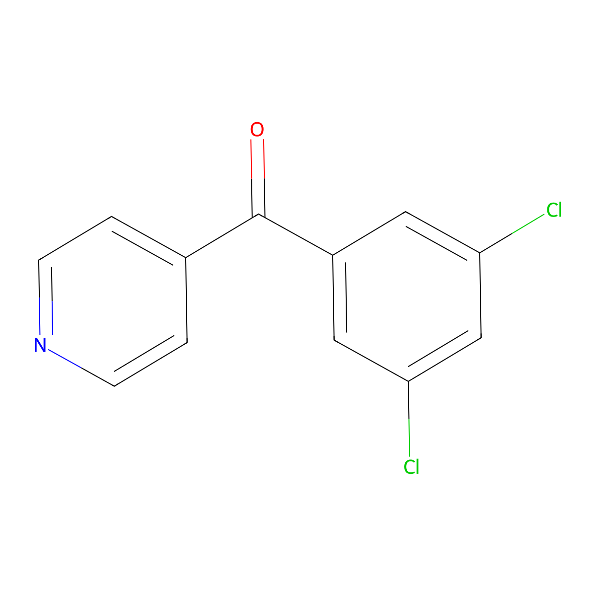(3,5-Dichlorophenyl)-4-pyridinylmethanone molecular structure, CAS 1261883-48-0