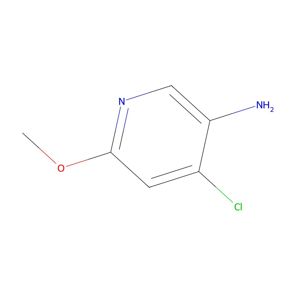 4-Chloro-6-methoxypyridin-3-amine molecular structure, CAS 1261884-16-5