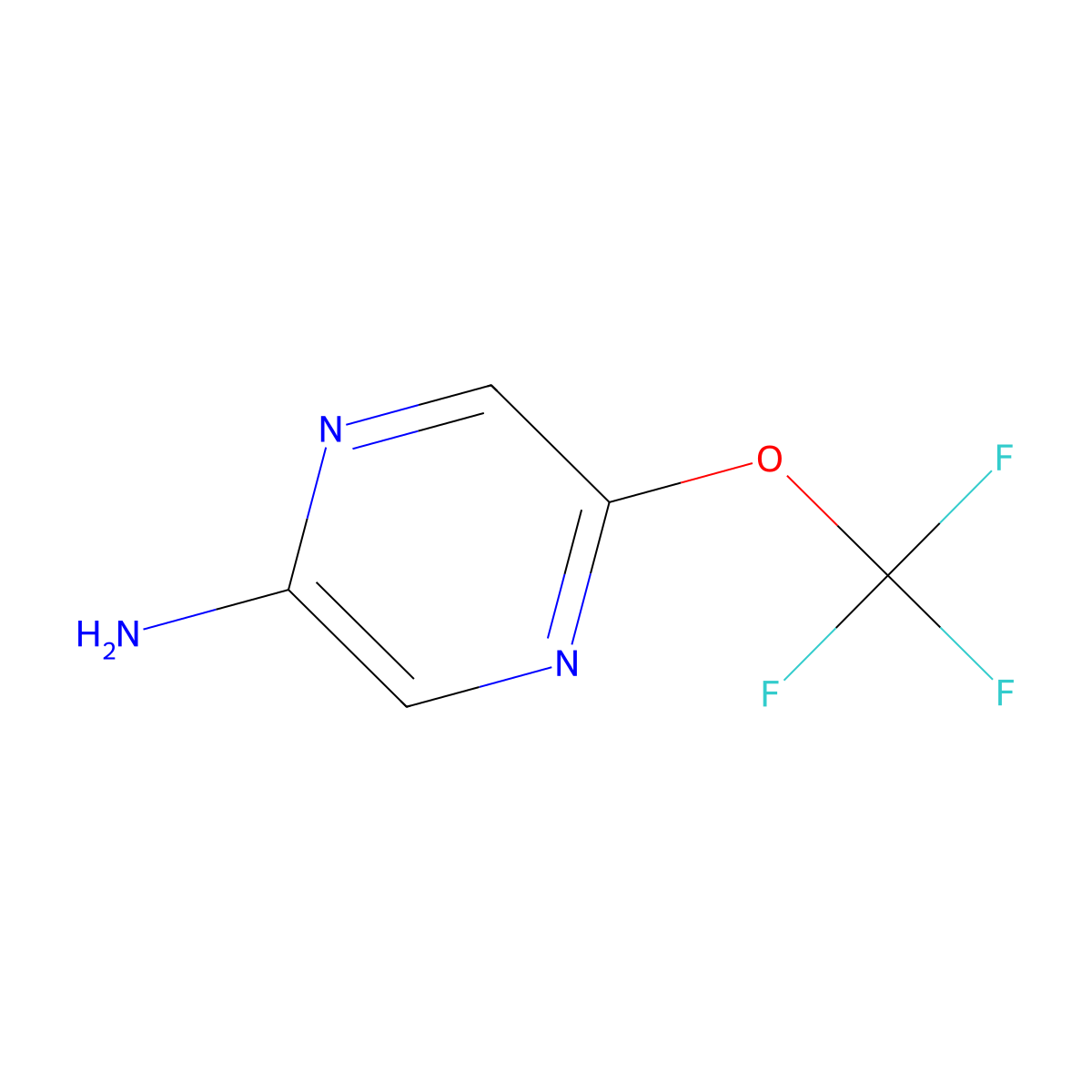 5-(Trifluoromethoxy)pyrazin-2-amine molecular structure, CAS 1261884-22-3