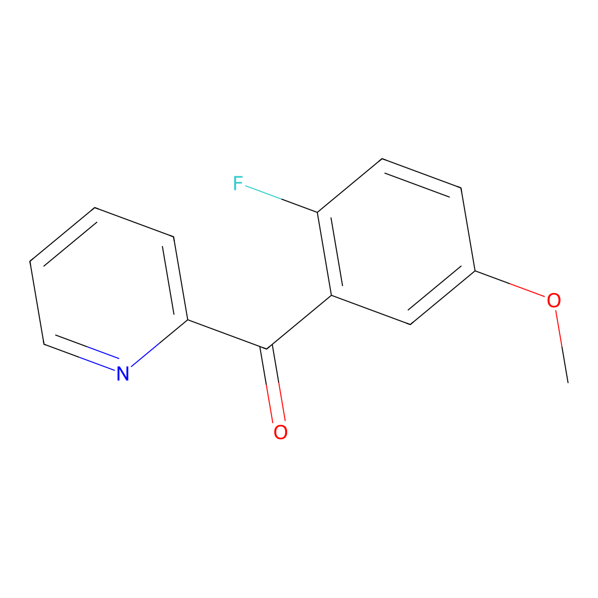 (2-Fluoro-5-methoxyphenyl)-2-pyridinylmethanone molecular structure, CAS 1261885-61-3