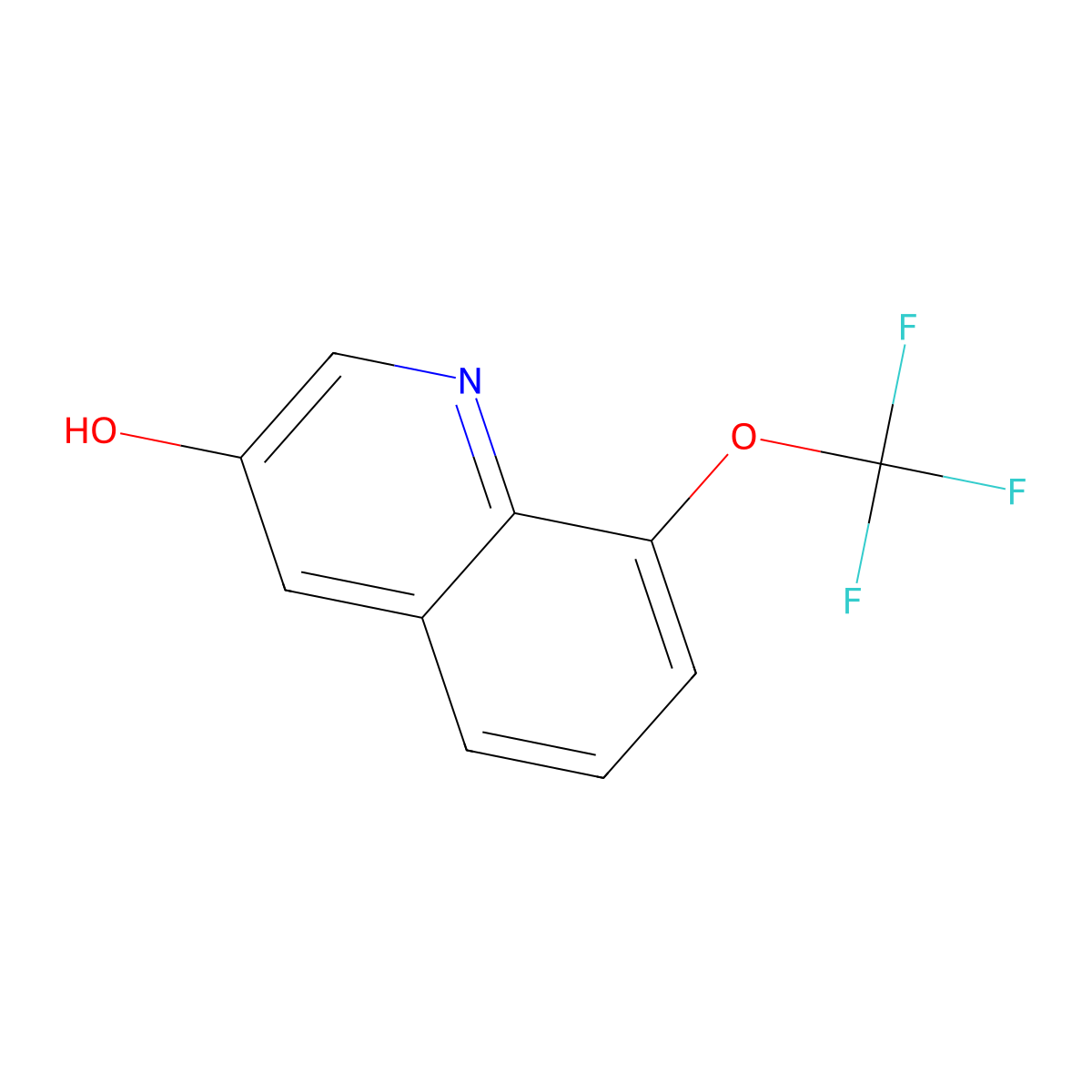 8-(Trifluoromethoxy)quinolin-3-OL molecular structure, CAS 1261886-64-9