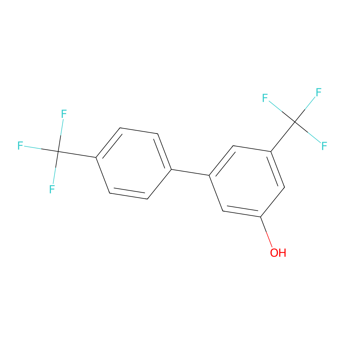 5-(4-Trifluoromethylphenyl)-3-trifluoromethylphenol molecular structure, CAS 1261887-46-0