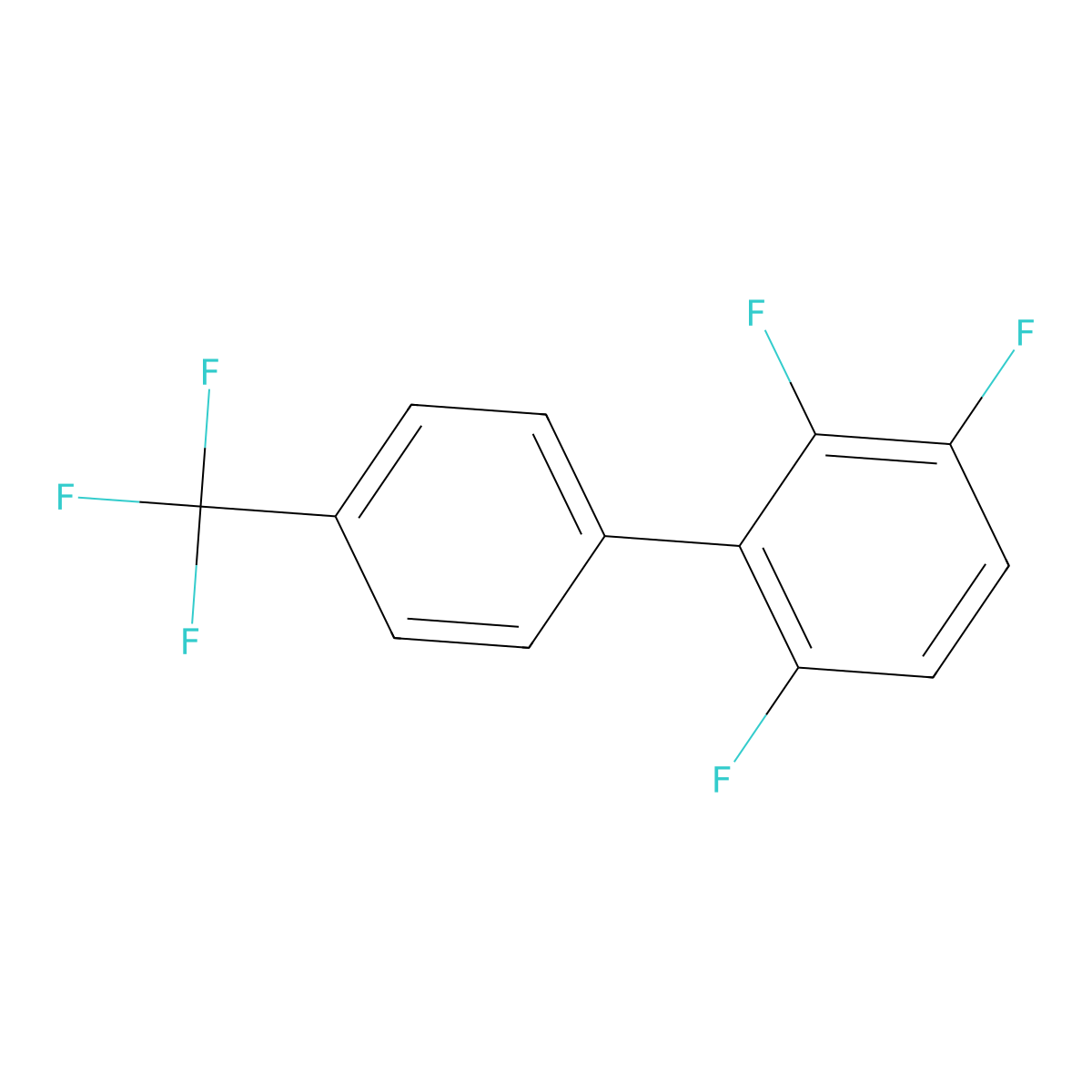 1,2,4-Trifluoro-3-[4-(trifluoromethyl)phenyl]benzene molecular structure, CAS 1261888-25-8