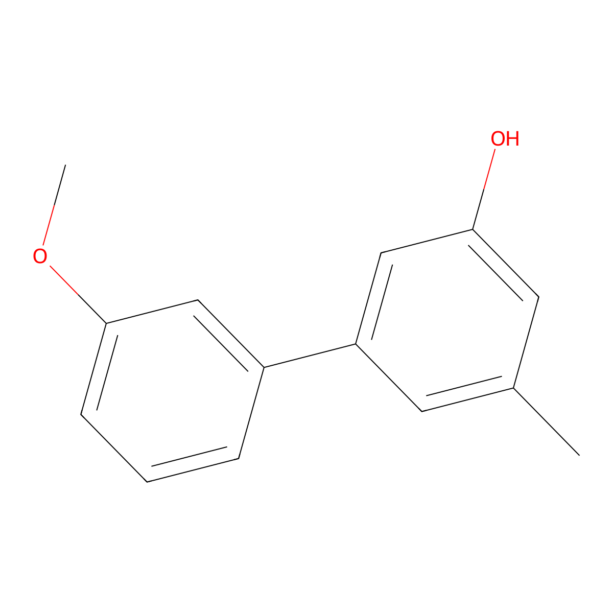 5-(3-Methoxyphenyl)-3-methylphenol molecular structure, CAS 1261888-29-2