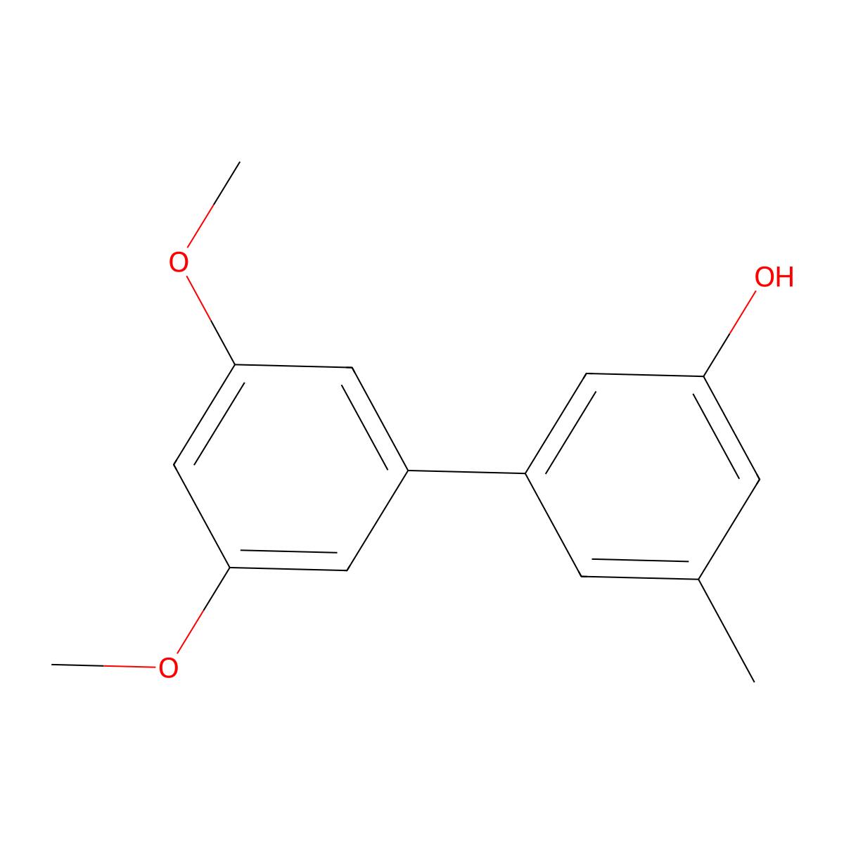 5-(3,5-Dimethoxyphenyl)-3-methylphenol molecular structure, CAS 1261888-34-9