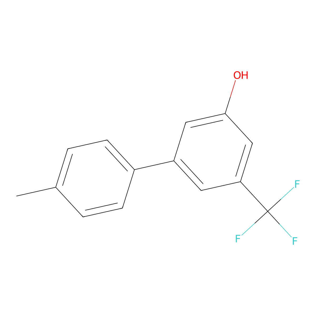 5-(4-Methylphenyl)-3-trifluoromethylphenol molecular structure, CAS 1261889-07-9