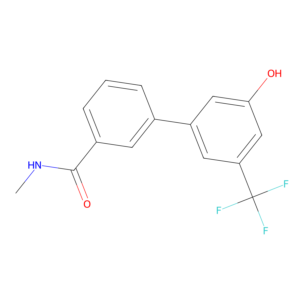 5-[3-(N-Methylaminocarbonyl)phenyl]-3-trifluoromethylphenol molecular structure, CAS 1261889-14-8