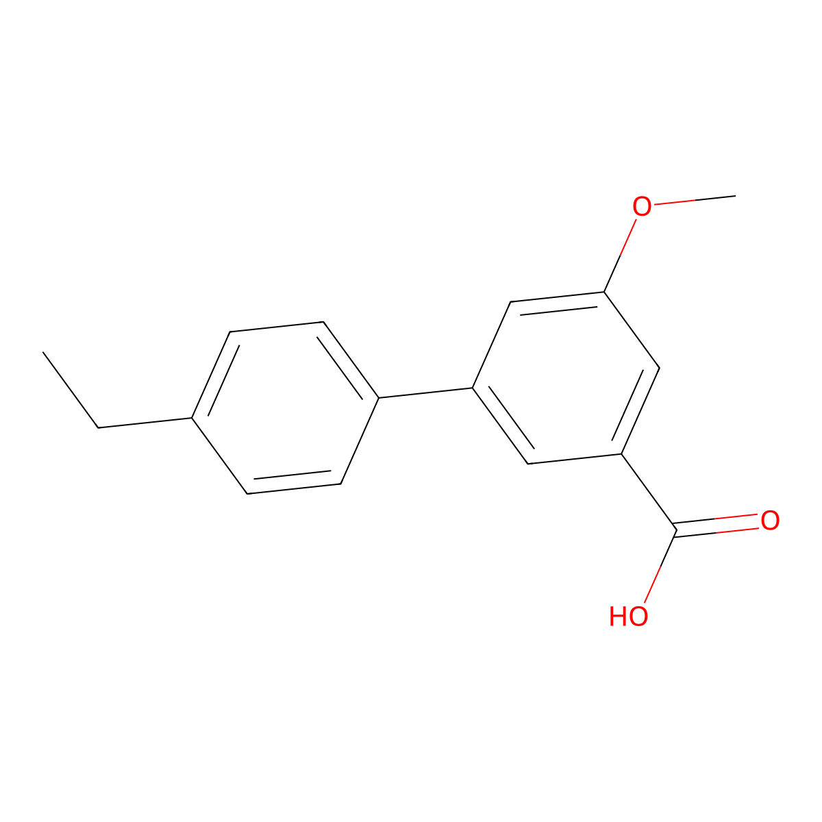 3-(4-Ethylphenyl)-5-methoxybenzoic acid molecular structure, CAS 1261889-49-9