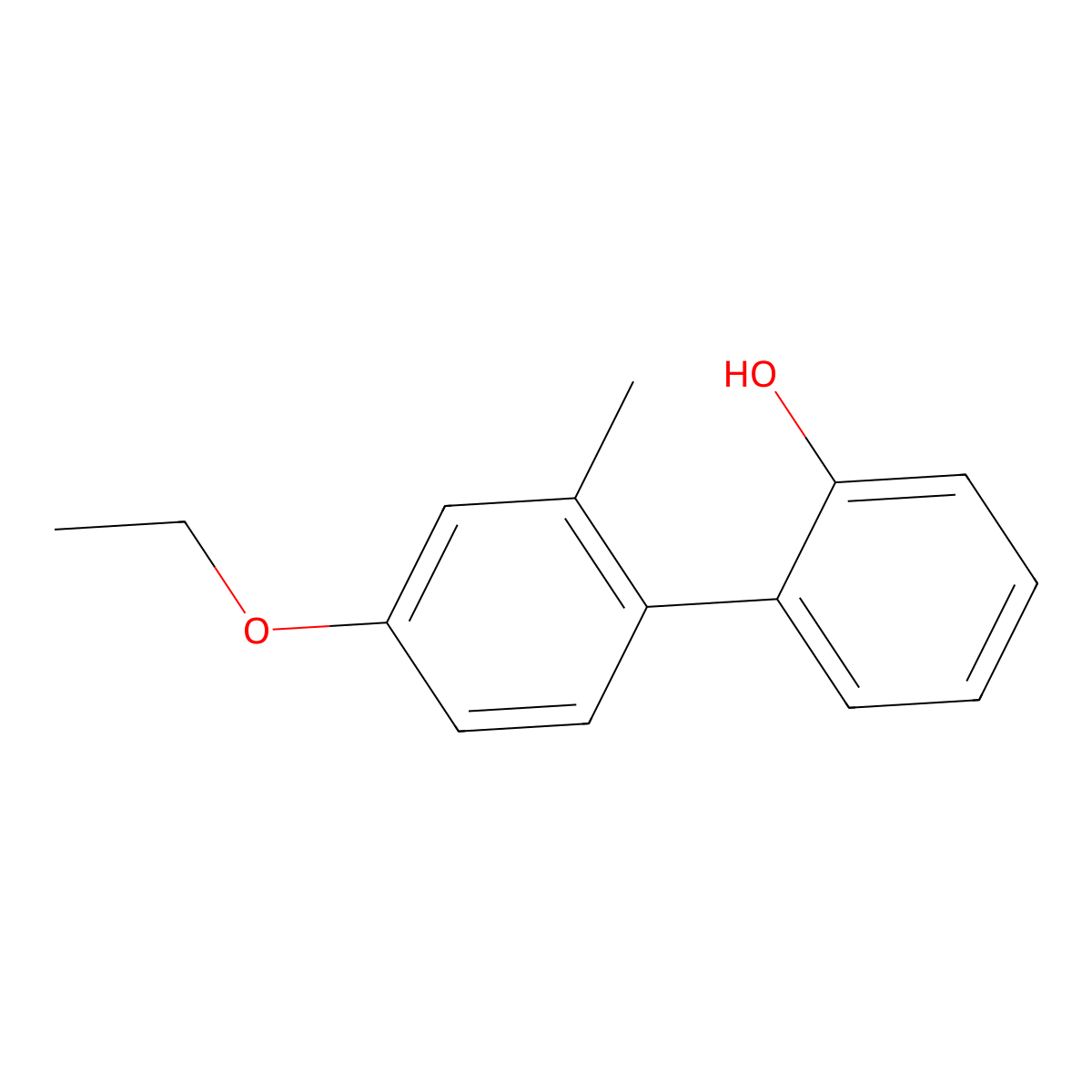 2-(4-Ethoxy-2-methylphenyl)phenol molecular structure, CAS 1261889-76-2