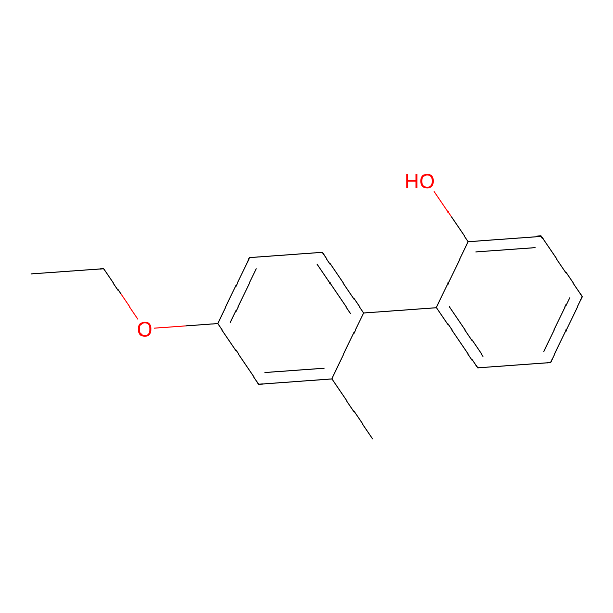 2-(4-Ethoxy-2-methylphenyl)phenol molecular structure, CAS 1261889-76-2