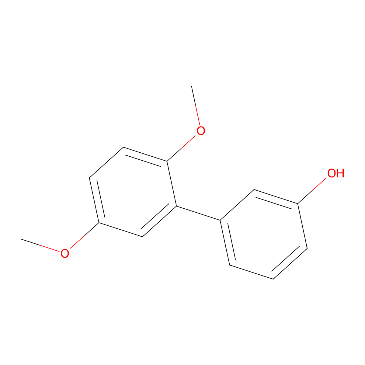 3-(2,5-Dimethoxyphenyl)phenol molecular structure, CAS 1261889-79-5