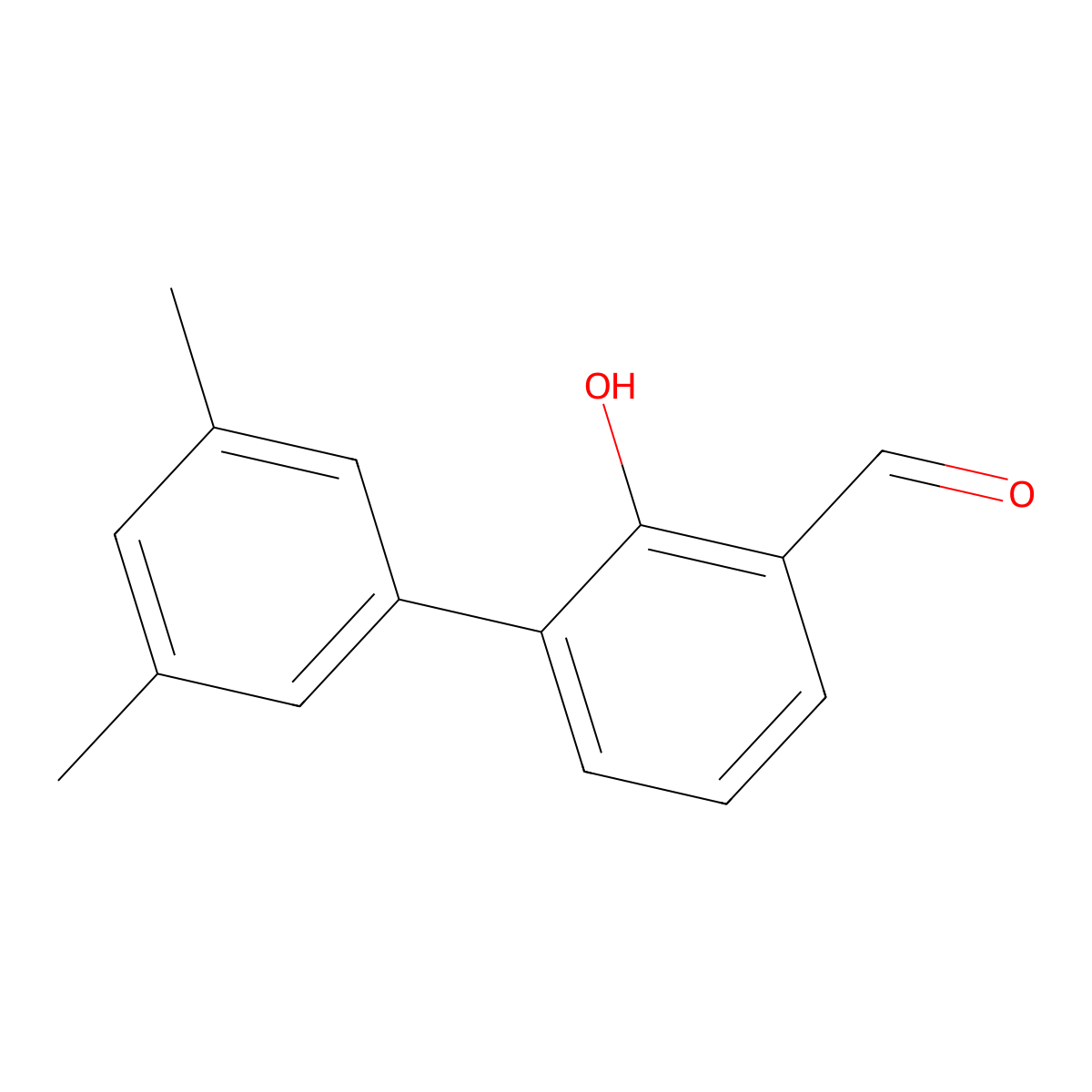 6-(3,5-Dimethylphenyl)-2-formylphenol molecular structure, CAS 1261890-18-9