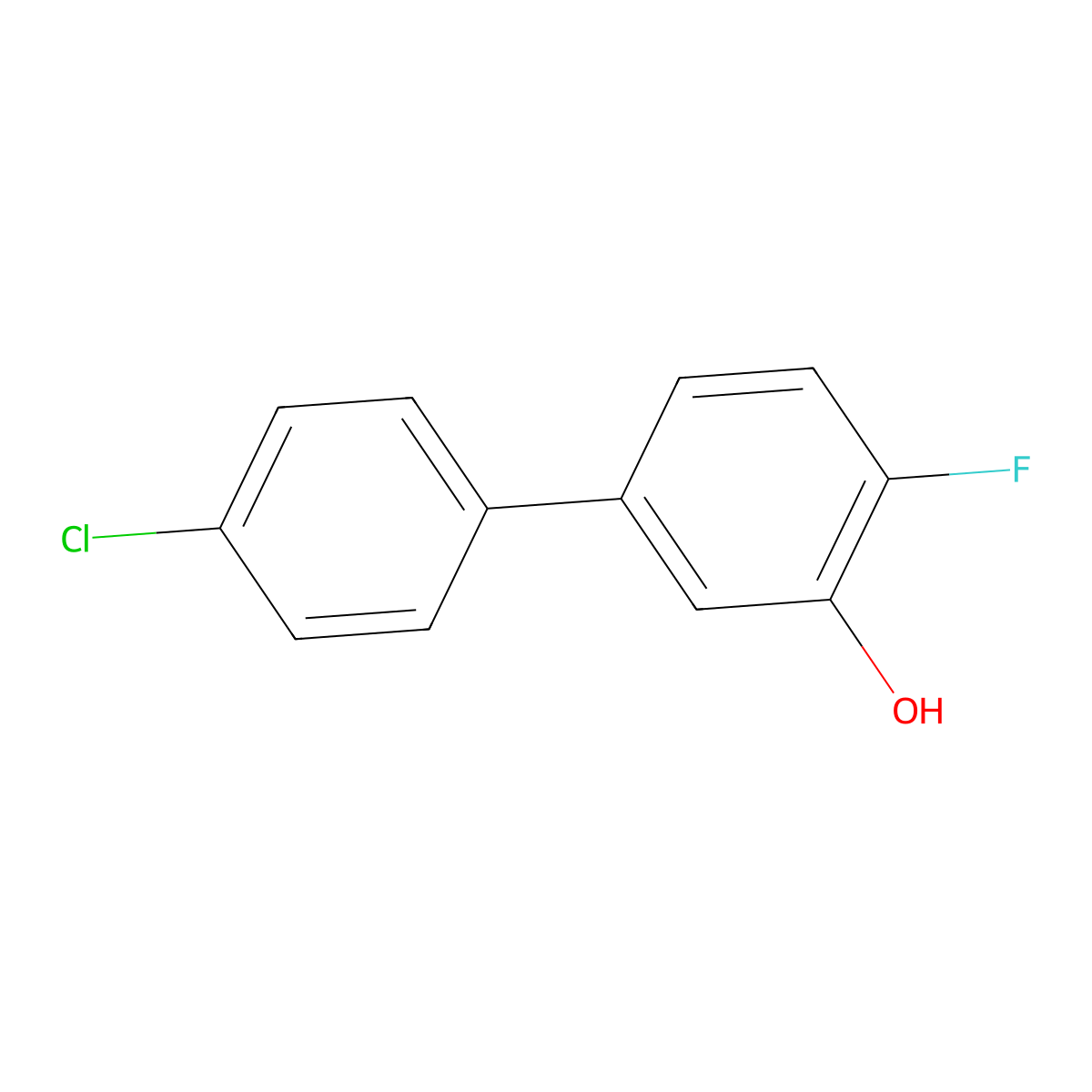 5-(4-Chlorophenyl)-2-fluorophenol molecular structure, CAS 1261890-49-6