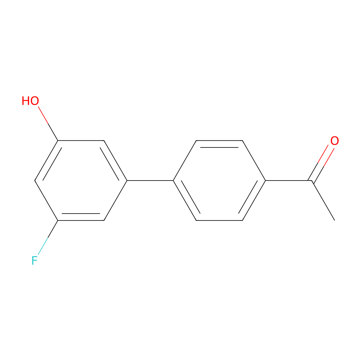 5-(4-Acetylphenyl)-3-fluorophenol molecular structure, CAS 1261890-56-5