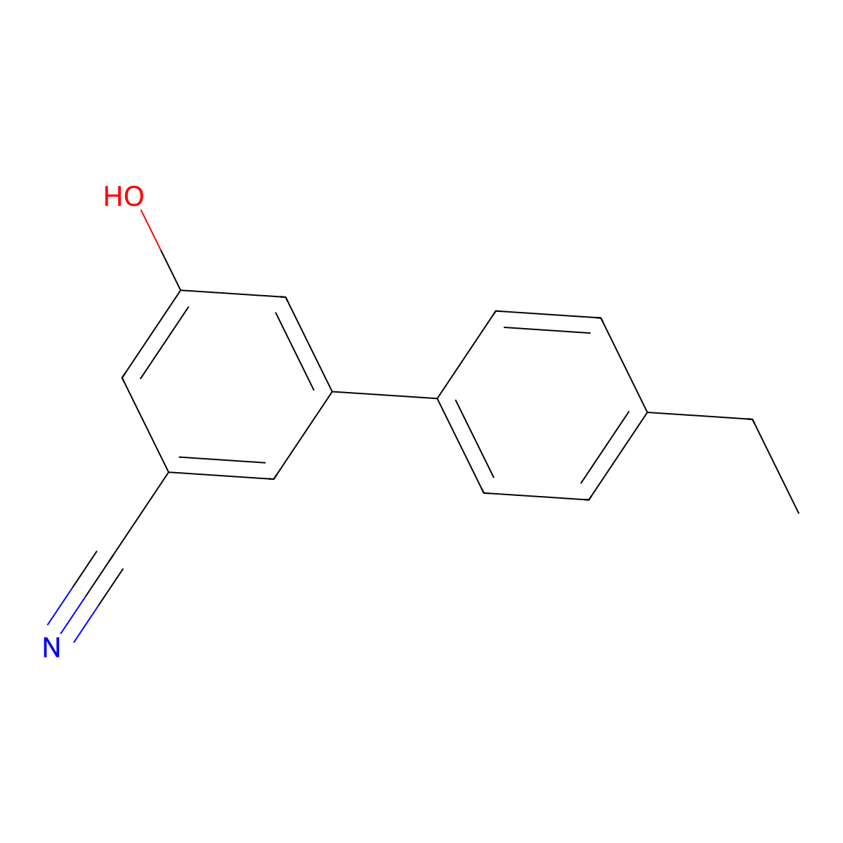 3-Cyano-5-(4-ethylphenyl)phenol molecular structure, CAS 1261891-13-7