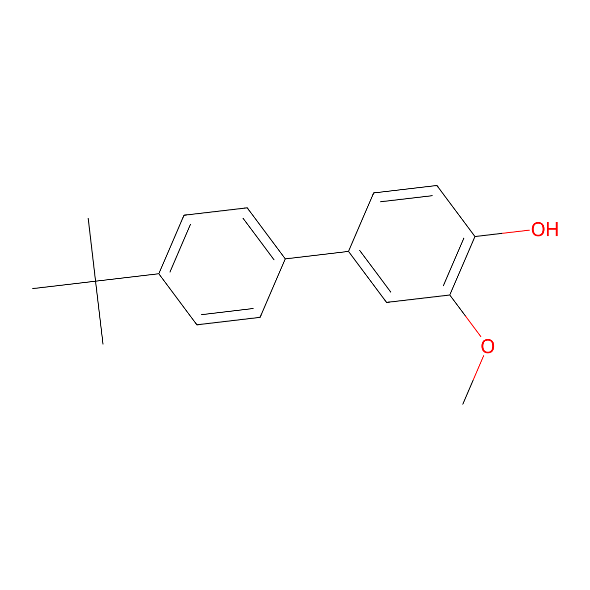 2-Methoxy-4-(4-T-butylphenyl)phenol molecular structure, CAS 1261891-27-3