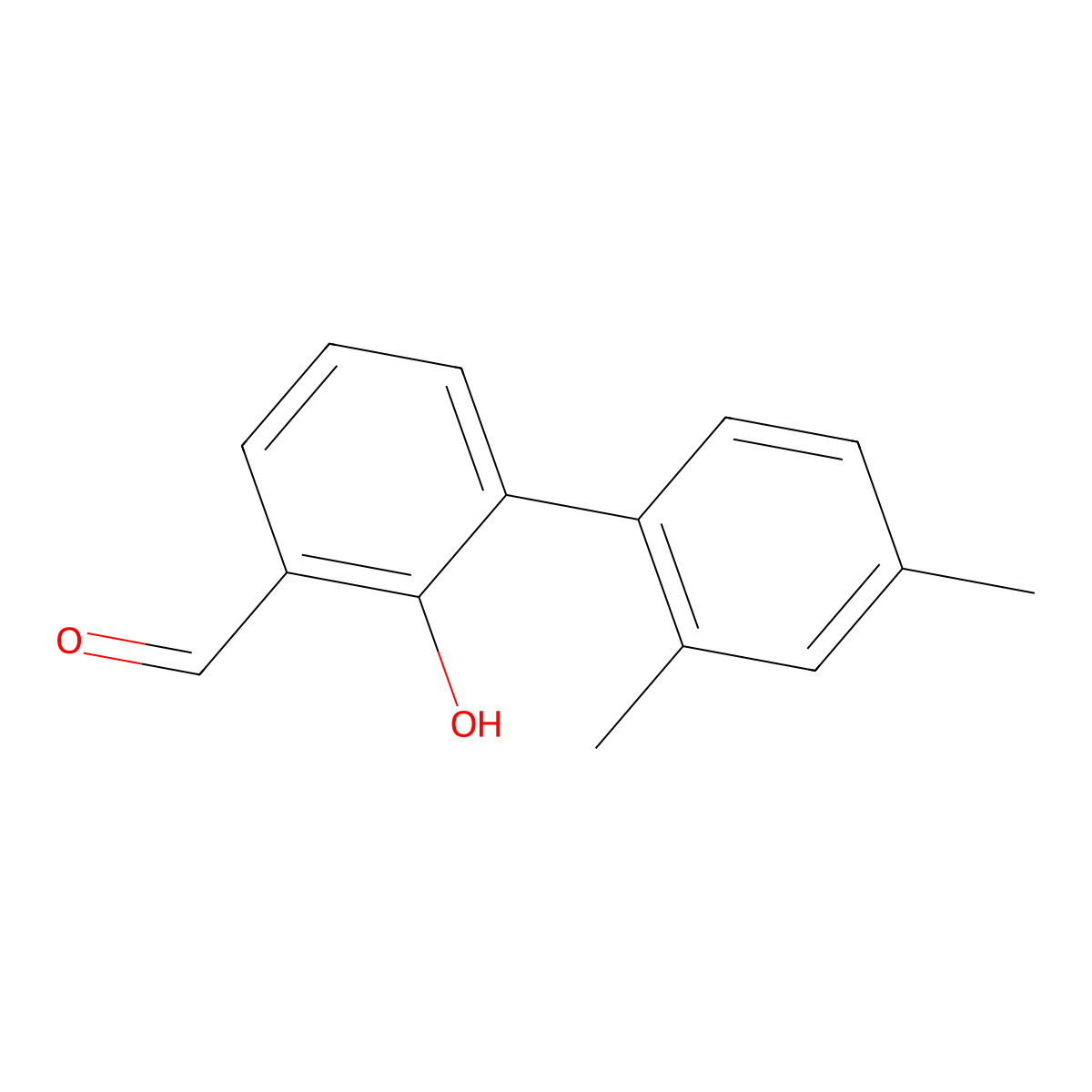 6-(2,4-Dimethylphenyl)-2-formylphenol molecular structure, CAS 1261891-99-9
