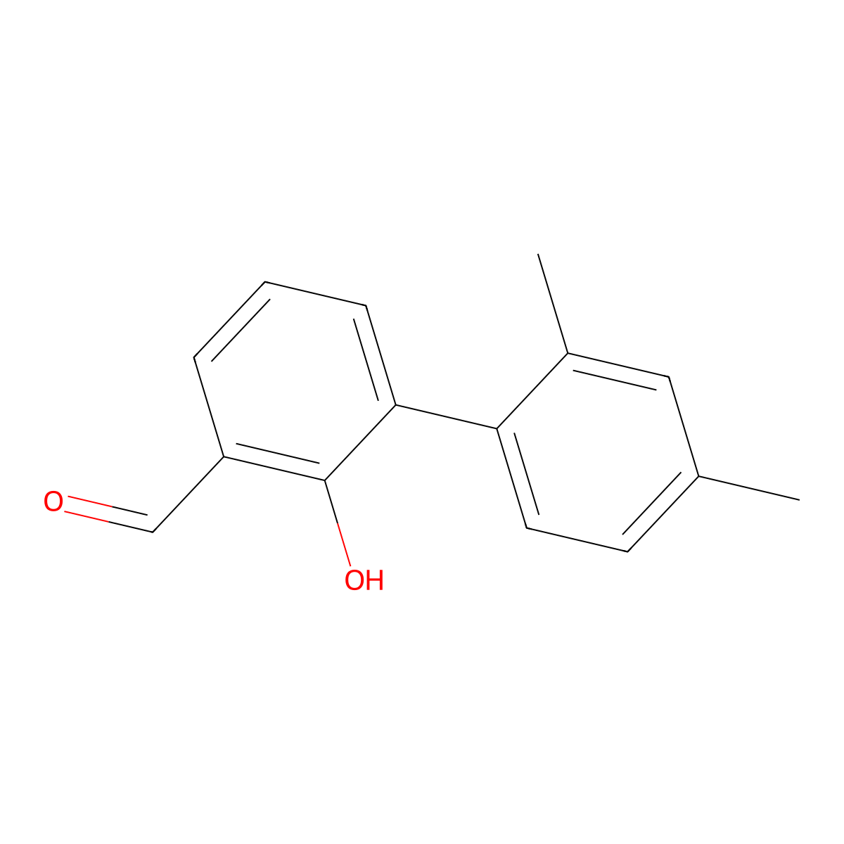 6-(2,4-Dimethylphenyl)-2-formylphenol molecular structure, CAS 1261891-99-9