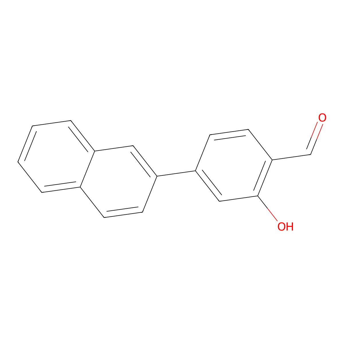 2-Hydroxy-4-(naphthalen-2-yl)benzaldehyde molecular structure, CAS 1261892-15-2
