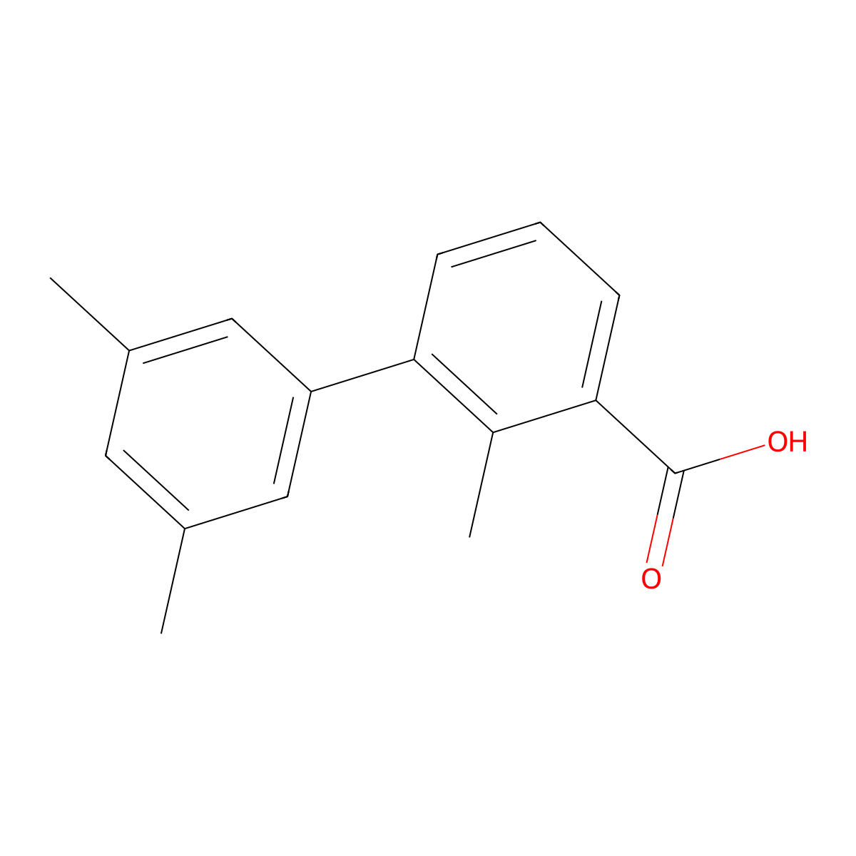 3-(3,5-Dimethylphenyl)-2-methylbenzoic acid molecular structure, CAS 1261892-78-7