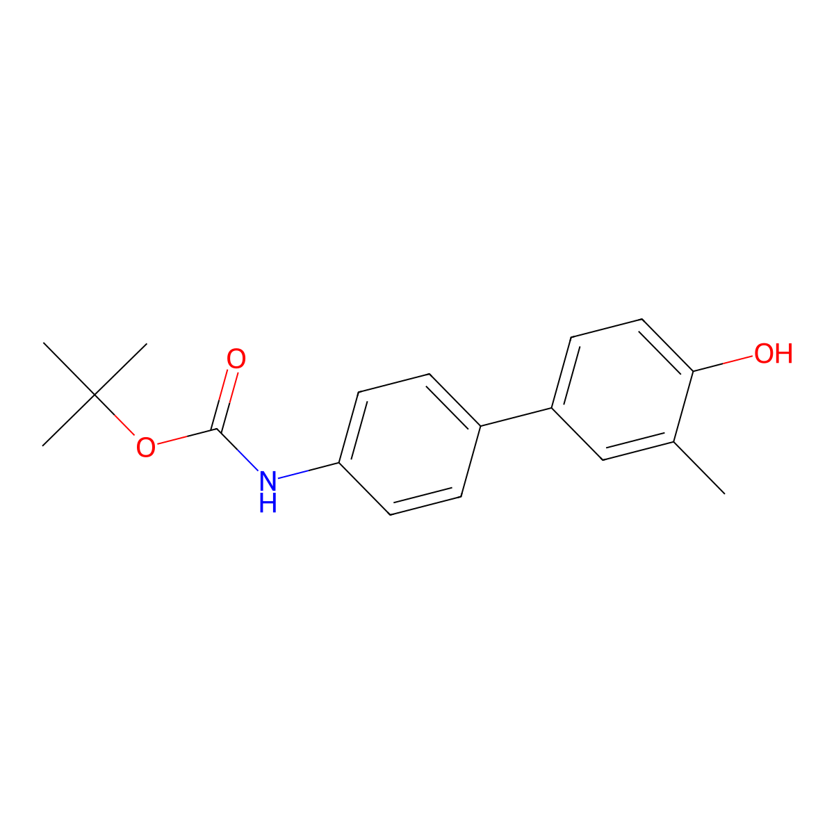 4-(4-BOC-Aminophenyl)-2-methylphenol molecular structure, CAS 1261893-59-7