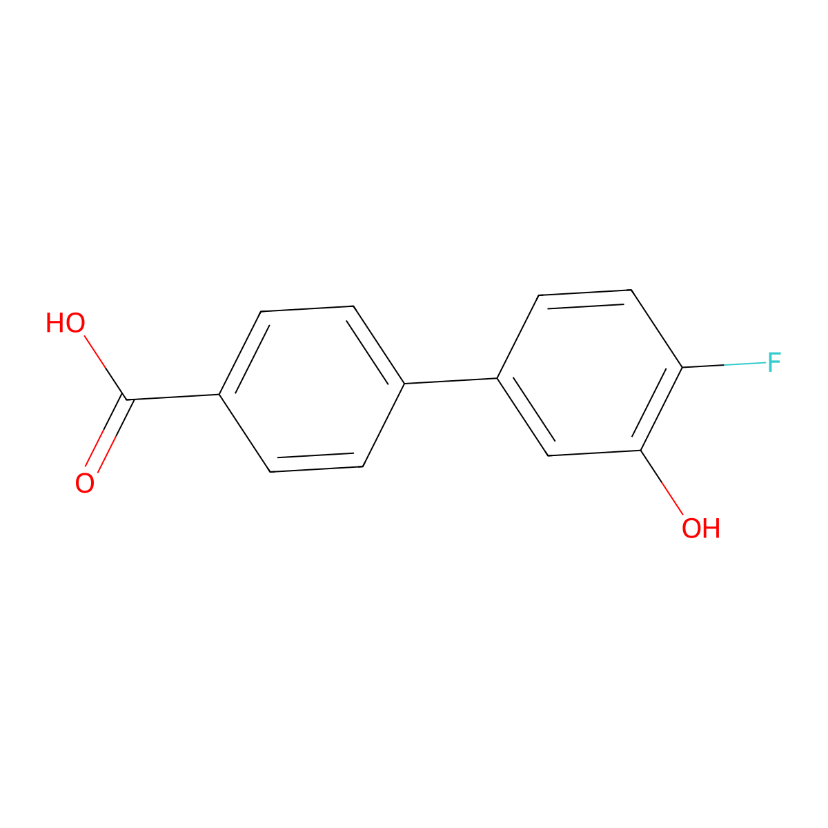 5-(4-Carboxyphenyl)-2-fluorophenol molecular structure, CAS 1261893-65-5
