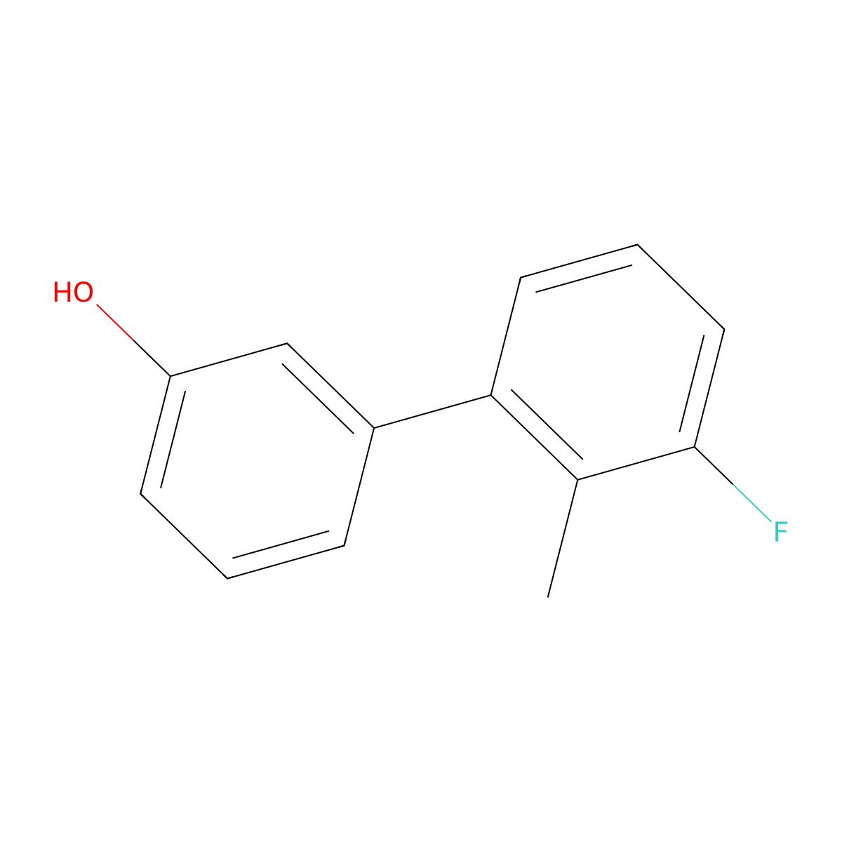 3-(3-Fluoro-2-methylphenyl)phenol molecular structure, CAS 1261894-04-5