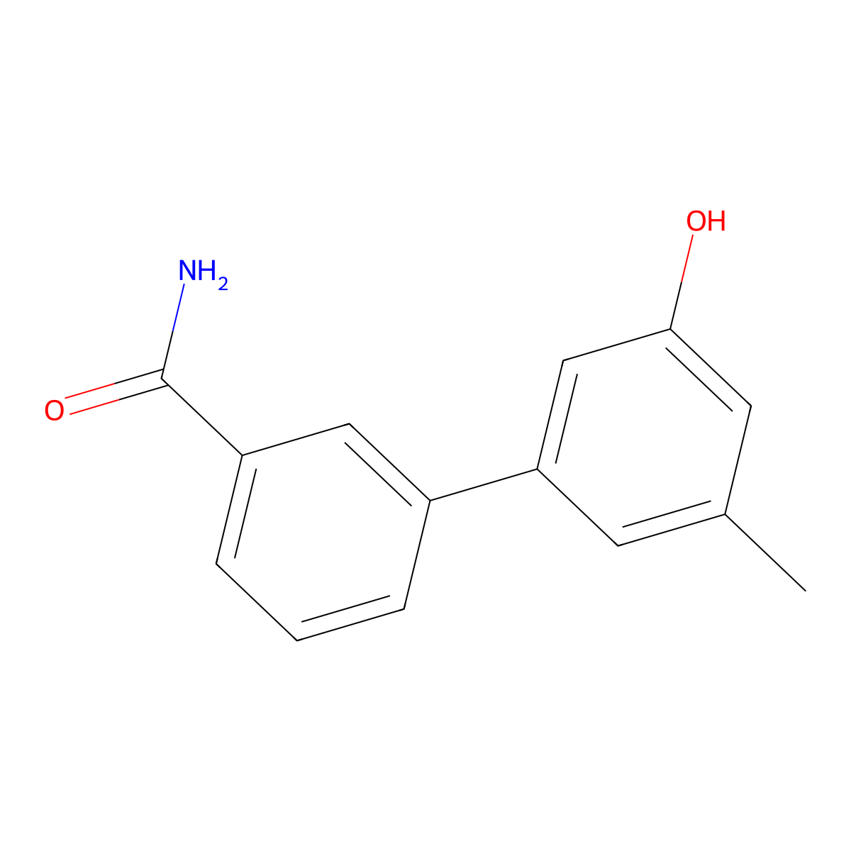 5-(3-Aminocarbonylphenyl)-3-methylphenol molecular structure, CAS 1261894-65-8