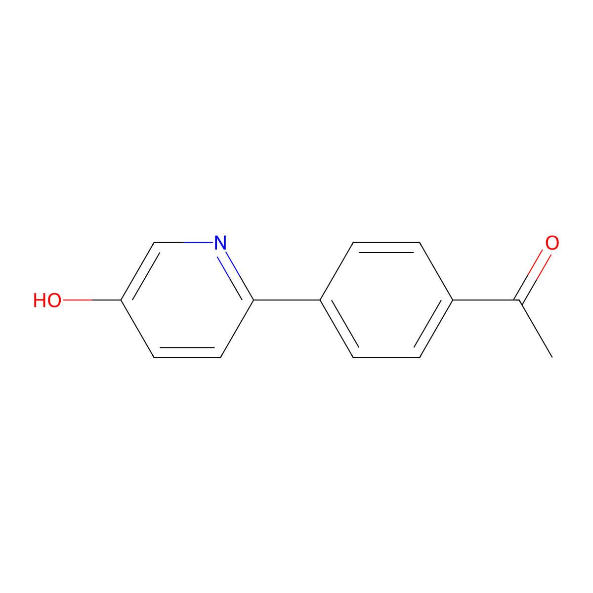 2-(4-Acetylphenyl)-5-hydroxypyridine molecular structure, CAS 1261894-83-0