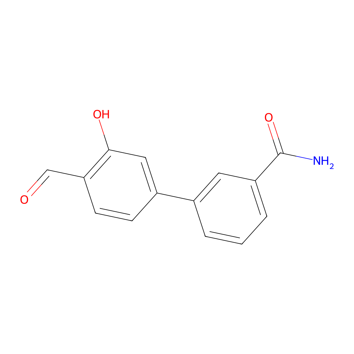 5-(3-Aminocarbonylphenyl)-2-formylphenol molecular structure, CAS 1261895-09-3