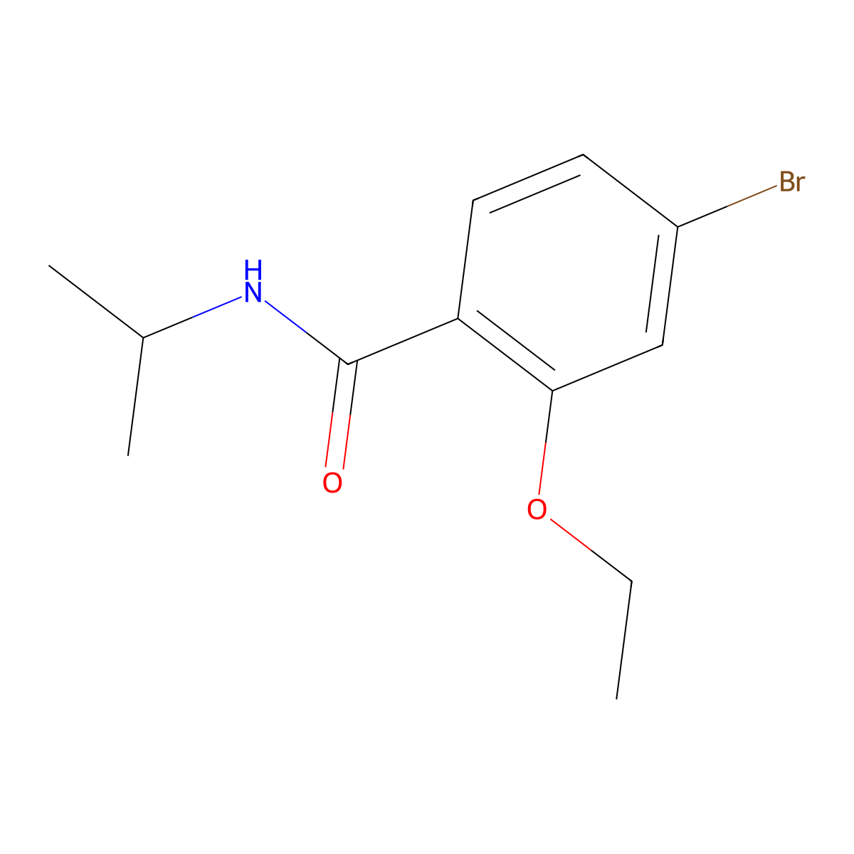 4-Bromo-2-ethoxy-N-isopropylbenzamide molecular structure, CAS 1261895-31-1