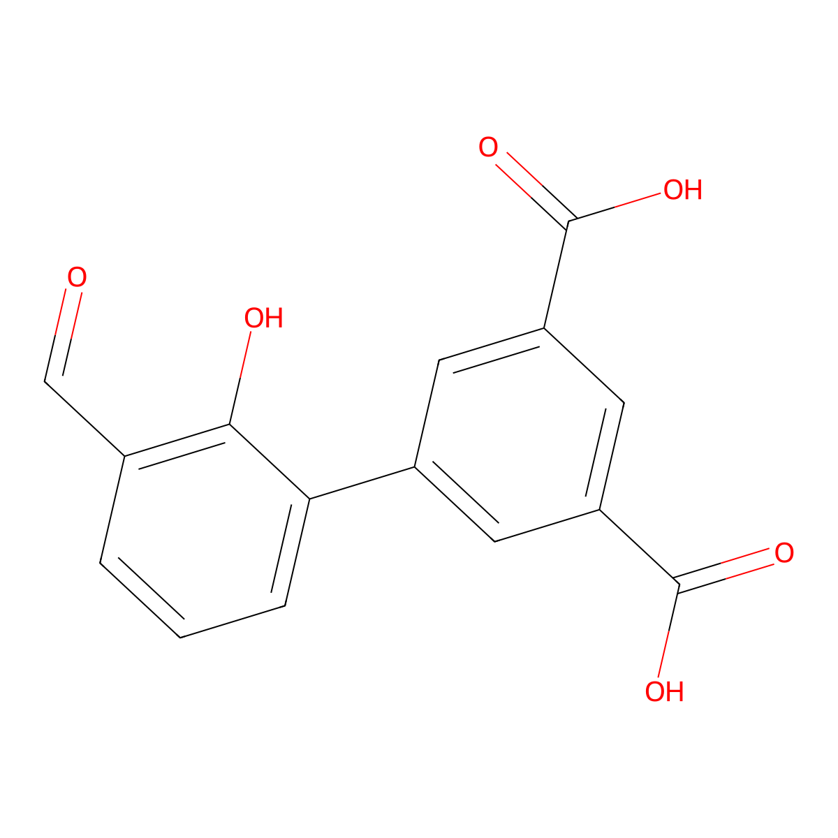 6-(3,5-Dicarboxyphenyl)-2-formylphenol molecular structure, CAS 1261895-47-9