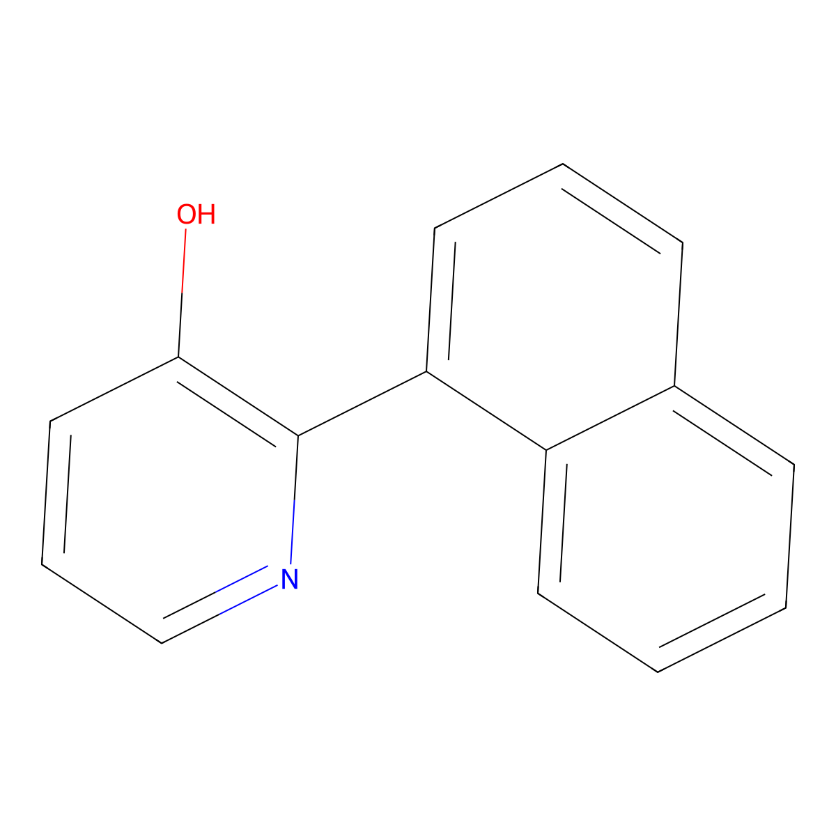2-(Naphthalen-1-yl)pyridin-3-ol molecular structure, CAS 1261895-64-0