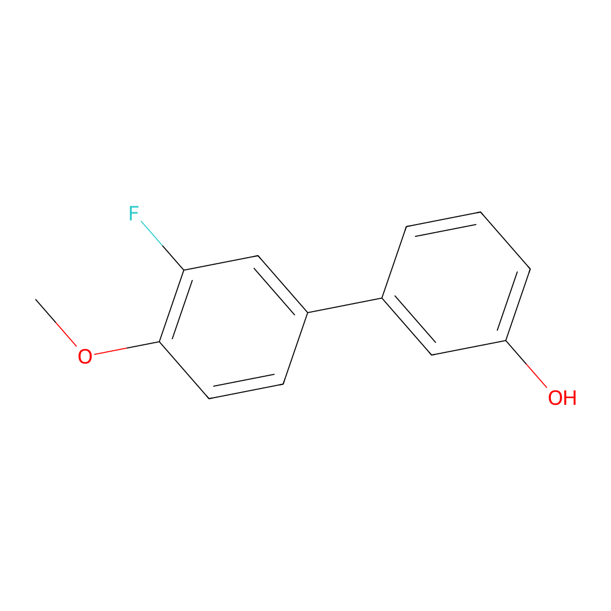 3-(3-Fluoro-4-methoxyphenyl)phenol molecular structure, CAS 1261896-11-0