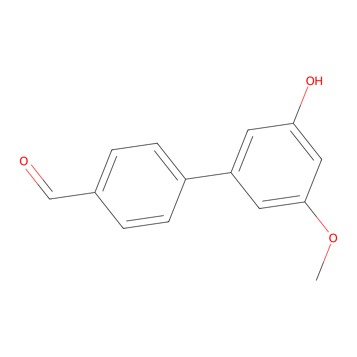 3'-Hydroxy-5'-methoxy[1,1'-biphenyl]-4-carbaldehyde molecular structure, CAS 1261896-74-5