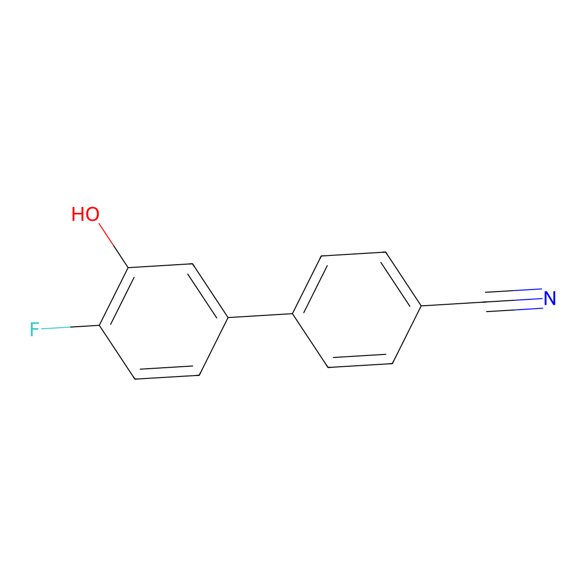 5-(4-Cyanophenyl)-2-fluorophenol molecular structure, CAS 1261897-15-7