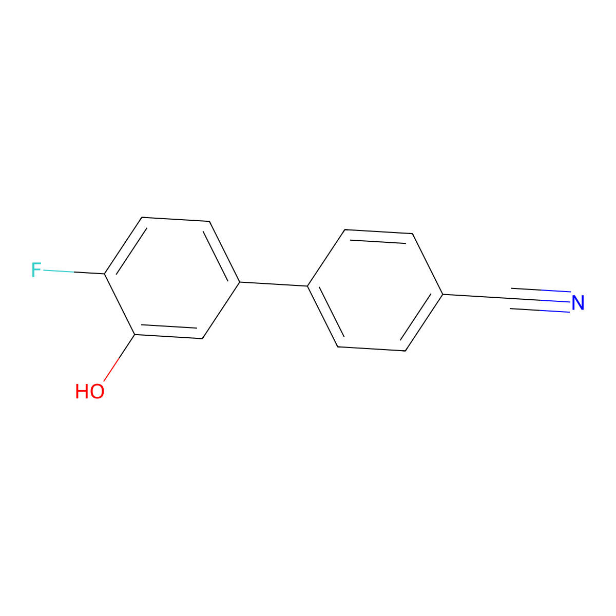 5-(4-Cyanophenyl)-2-fluorophenol molecular structure, CAS 1261897-15-7