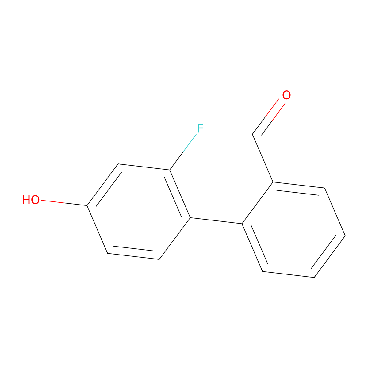 3-Fluoro-4-(2-formylphenyl)phenol molecular structure, CAS 1261897-20-4