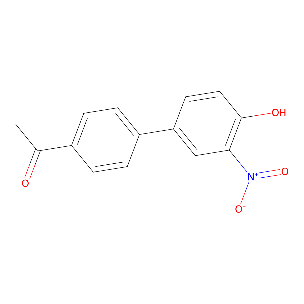 4-(4-Acetylphenyl)-2-nitrophenol molecular structure, CAS 1261897-46-4
