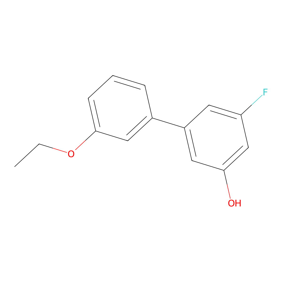 5-(3-Ethoxyphenyl)-3-fluorophenol molecular structure, CAS 1261897-55-5